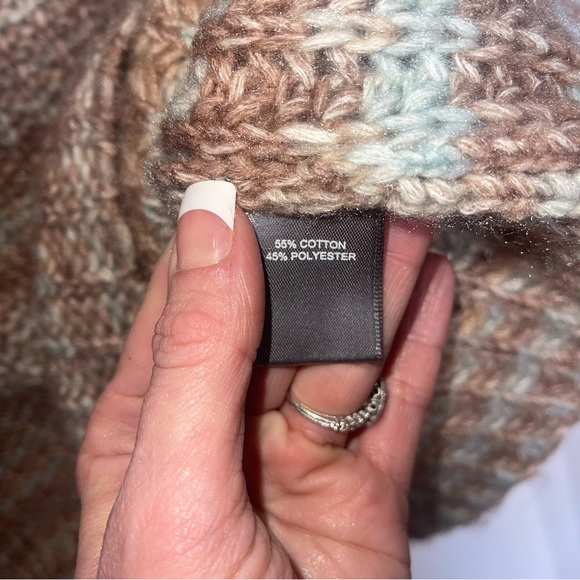 MARLED Neutral Spacedye Mock Neck Sweater M NWT - Picture 6 of 13